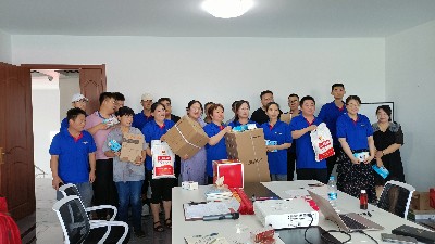 青岛恩泽化工召开季度积分颁奖大会